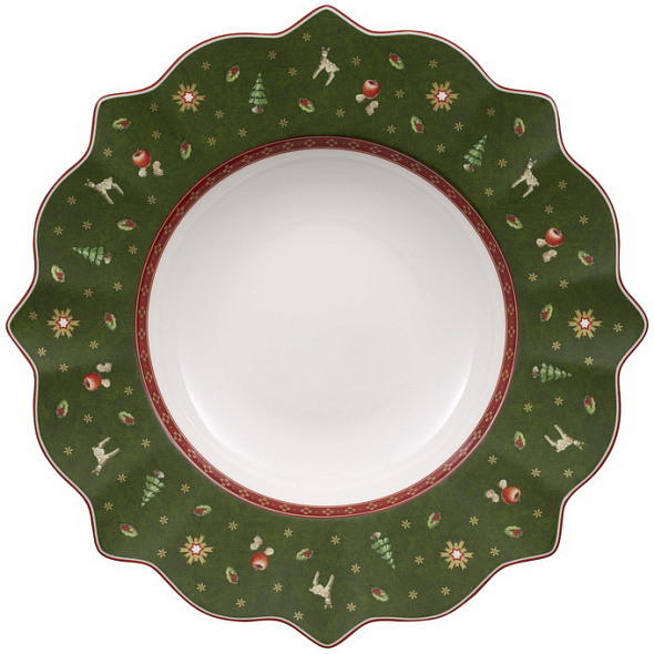 Тарелка глубокая Toy's Delight 26 см, зеленая