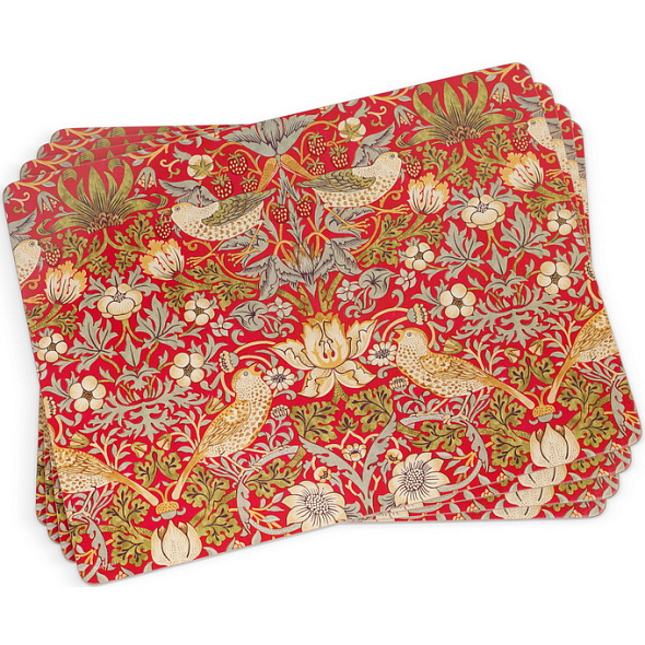 Набор подставок под тарелку Strawberry Thief  29,8х40,1 см, 4 шт 