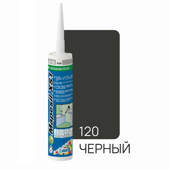 Силикон Mapei Mapesil XS1 N120 300 мл, черный