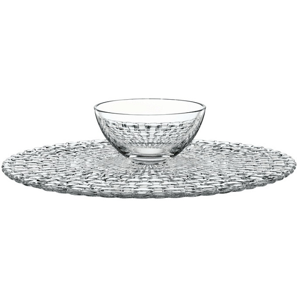 Блюдо-перевертыш для торта/чипсов и соуса Bossa Nova 32 см