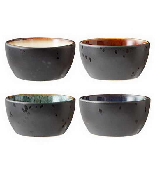Набор пиал Bitz Ceramic черный, 4 шт