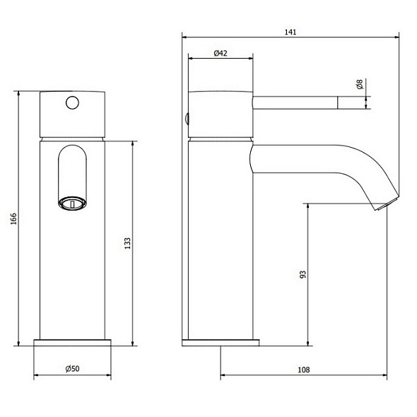Смеситель для раковины iB Rubinetti Industria ID200CC_9, хром