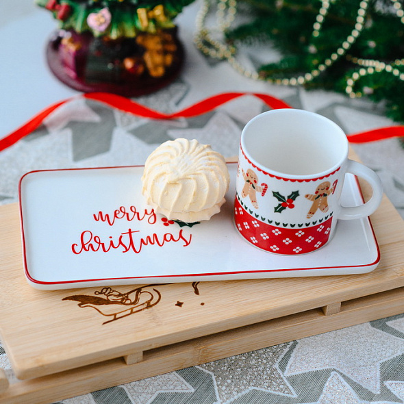 Кружка с блюдцем New Milk & Coffee Ginger 160 мл