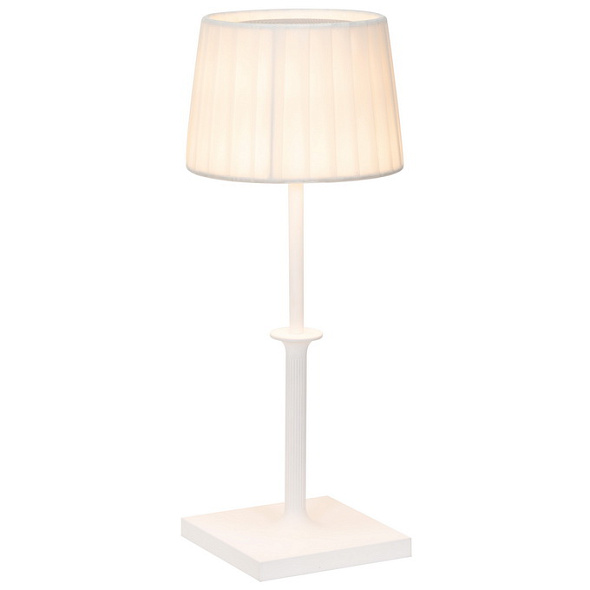 Лампа настольная Zafferano Poldina Classic Pro 32 см, белая