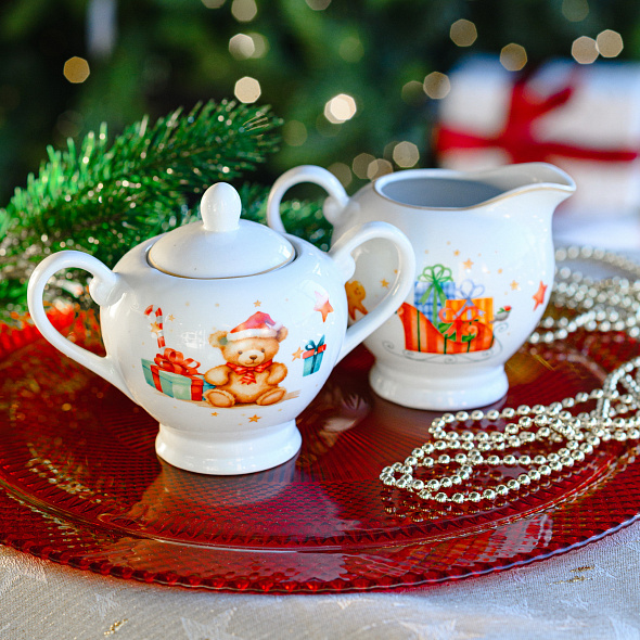 Набор из сахарницы и сливочника Christmas Fairy Tale, 2 предмета