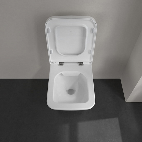 Унитаз подвесной Villeroy & Boch Finion 56х37, CeramicPlus, 4664R0R1, с сиденьем