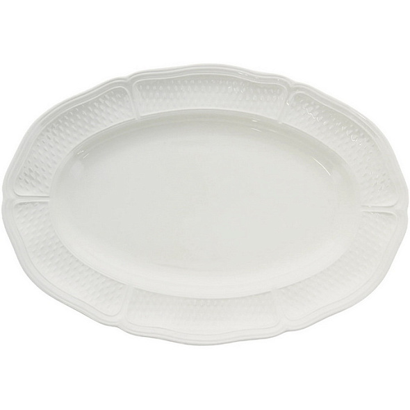 Блюдо овальное Pont aux choux blanc 41,5 см