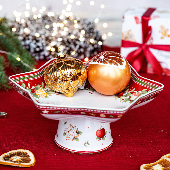 Блюдо на ножке Winter Bakery Delight 27х21 см