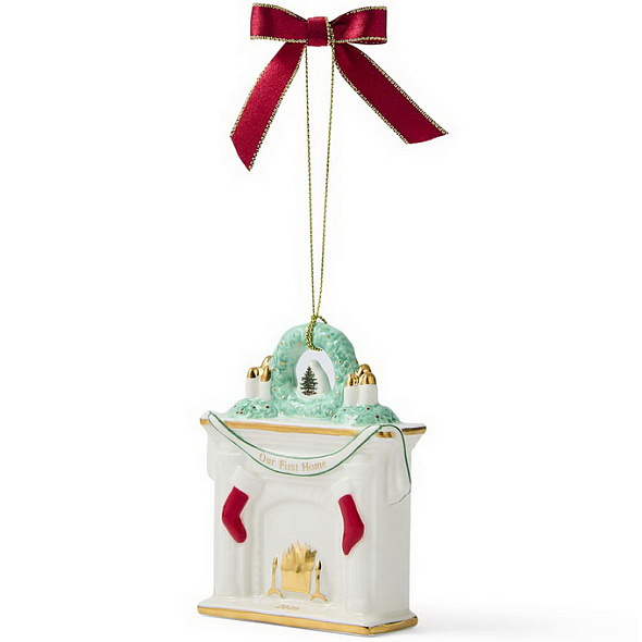 Елочная игрушка Spode Christmas Tree "Камин" 10х9х3 см