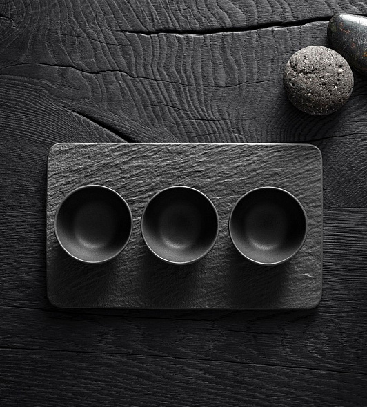 Розетка для соуса/джема Manufacture Rock 8 см, черная