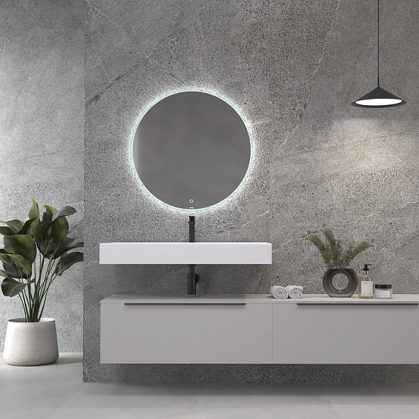 Зеркало Kludi Luma 100х100, с подсветкой и защотой от запотевания