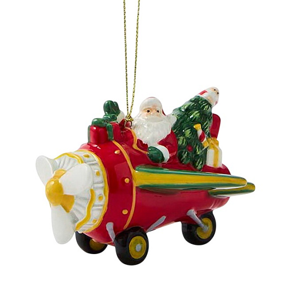 Елочная игрушка Spode Christmas Tree Ornaments "Самолет" 6,5 см