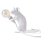 Лампа настольная Seletti Mouse Lamp Mac Sitting 12,5 см, белая