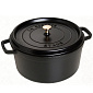 Кокот круглый La Cocotte 24 см / 3,8 л, черный матовый