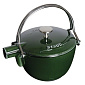 Чайник круглый La Cocotte 1,15 л, цвет зеленый базилик