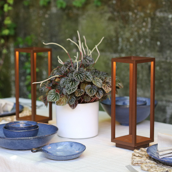 Лампа настольная Zafferano Home Pro 29,4 см, коричневая