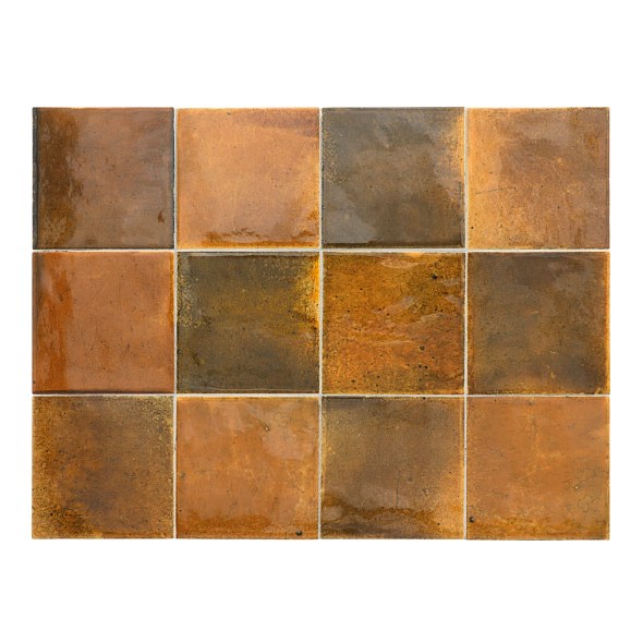 Плитка керамическая Equipe Hanoi 10х10, Burnt Red, 8 мм