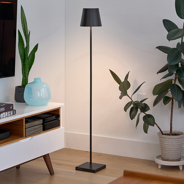 Лампа напольная Zafferano Poldina Pro L 122 см, темно-серая