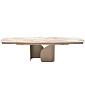 Стол обеденный Calligaris Twins 200(296)х100, Calacatta Paonazzo