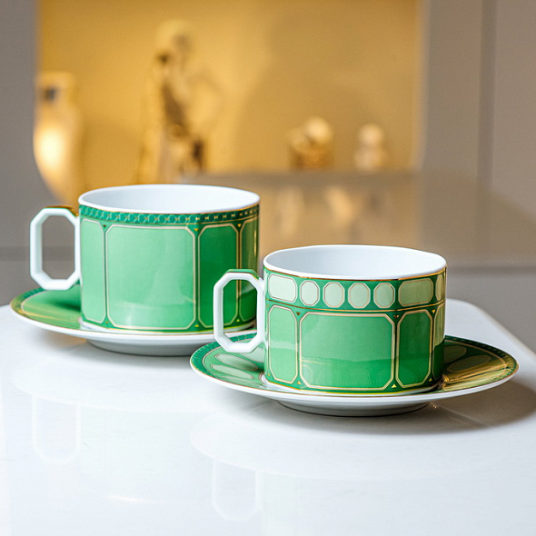 Чашка чайная с блюдцем Signum Fern 260 мл