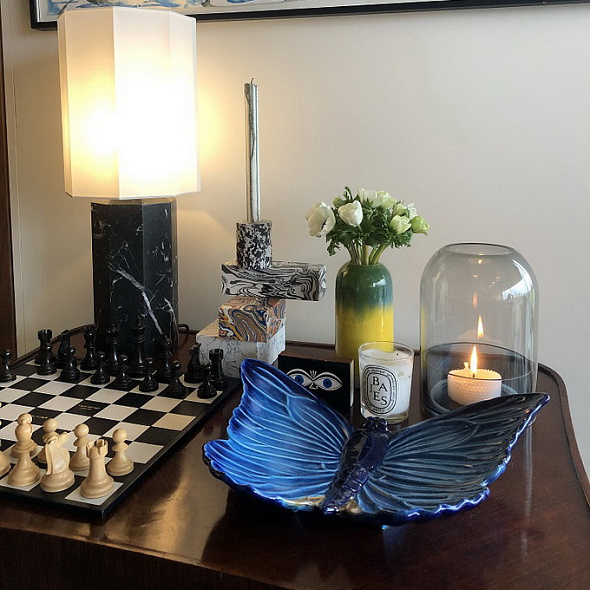 Блюдо декоративное Cloudy Butterflies by Claudia Schiffer 39,7х39,2 см