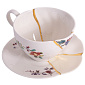Чашка чайная с блюдцем Kintsugi, декор 2