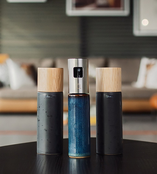 Набор мельниц для специй Bitz 17 см, черный