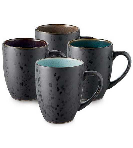 Набор кружек Bitz 300 мл, 4 шт, черный