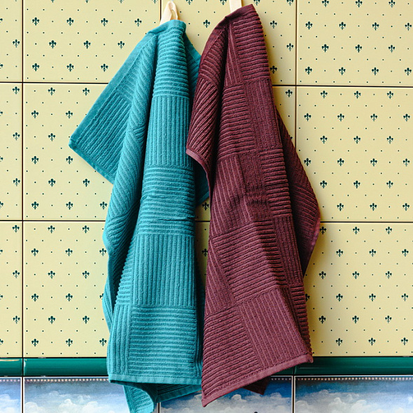 Полотенце кухонное Adam 50х50 см, цвет баклажан