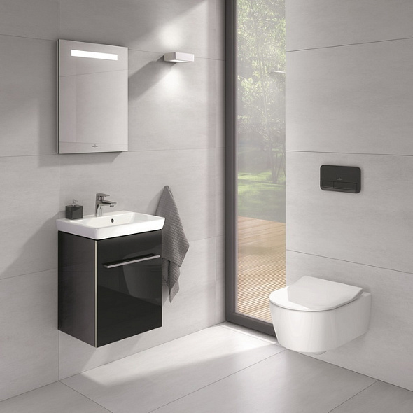 Унитаз подвесной Villeroy & Boch Avento 53х37 5656RS01, с сиденьем