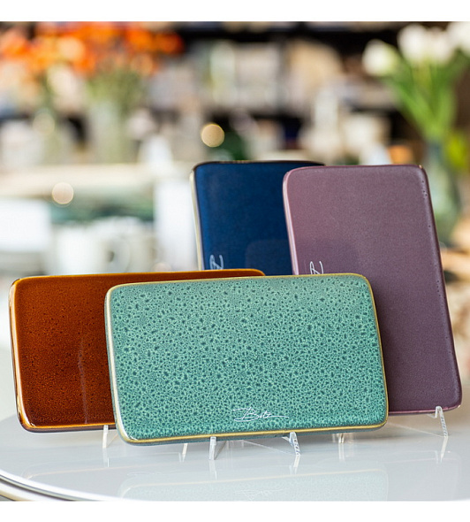 Блюдо сервировочное Bitz 22x12,8 см, фиолетовое