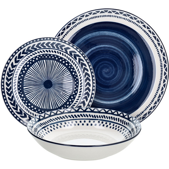 Набор посуды на 6 персон Madison Hakuna, 18 предметов