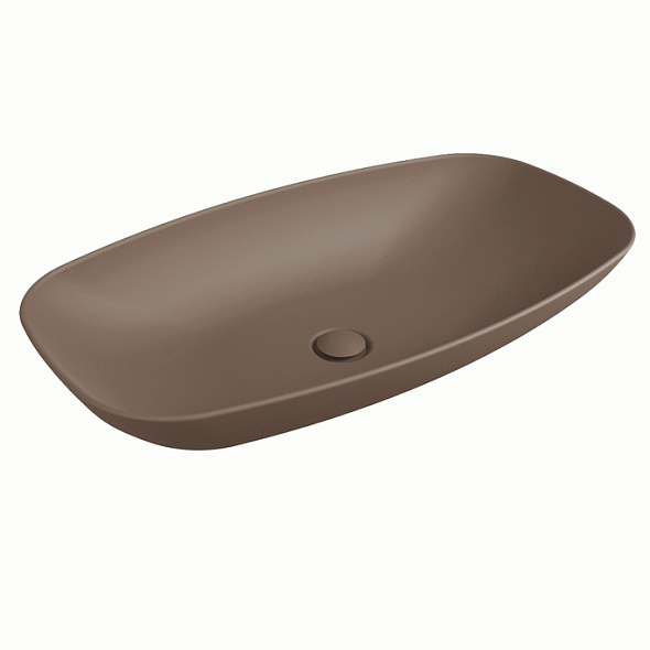 Раковина накладная Flaminia Nuda 76х45 ND75LFAN, Fango