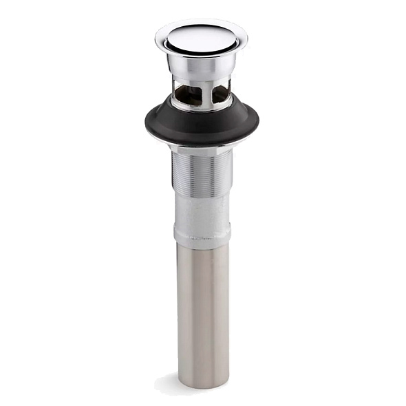 Донный клапан Kohler 7124-A-CP, с переливом, хром