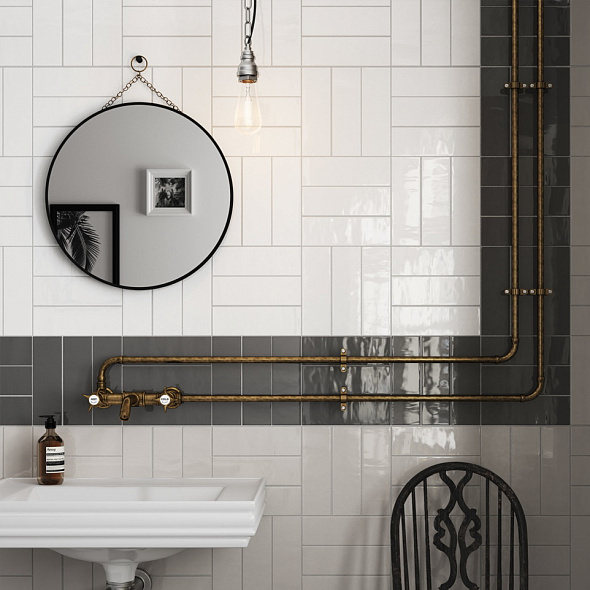 Плитка керамическая Equipe Country 6.5х20, Blanco, 8 мм