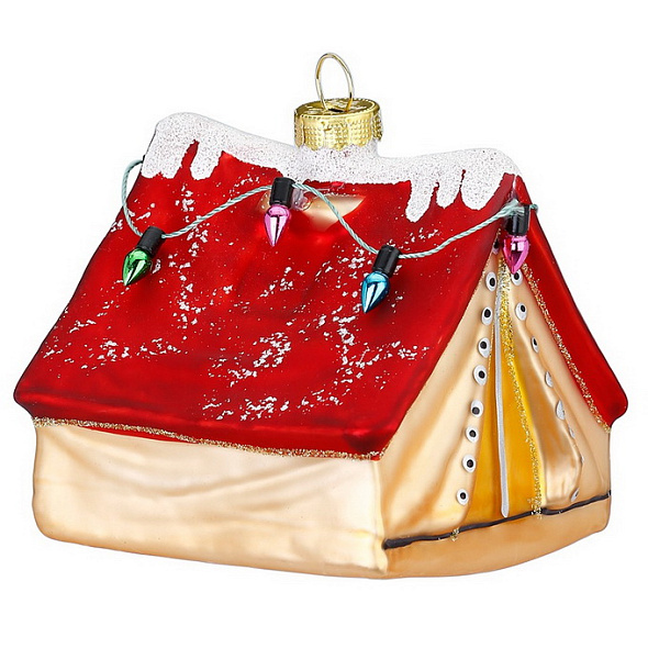 Елочная игрушка "Палатка" 8,5 см