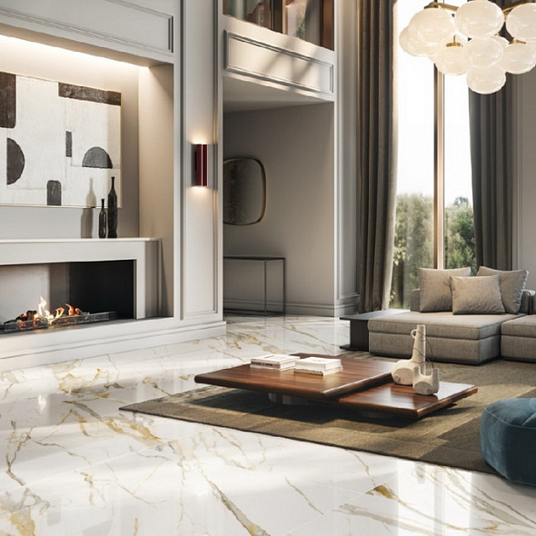 Керамогранит Italon Stellaris 60х120 Lappato, Calacatta Gold, 9 мм