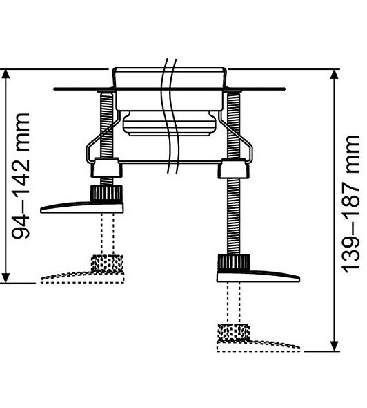 Комплект ножек для дренажного канала TECEdrainline 660003, 4 шт