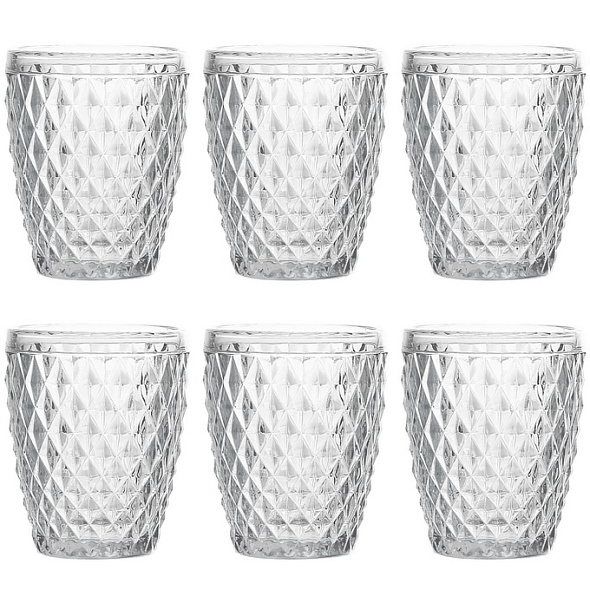 Набор стаканов Glass Diamond 260 мл, 6 шт