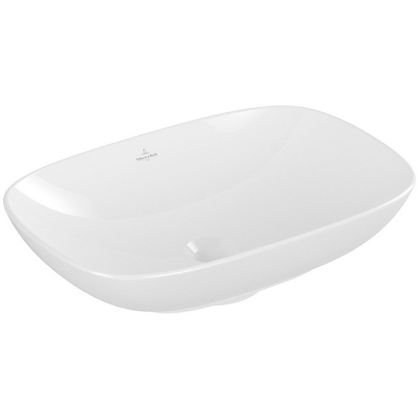 Раковина накладная Villeroy & Boch Loop & Friends 56х38, CeramicPlus, 4A4901R1, из TitanCeram