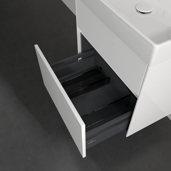 Тумба с раковиной Villeroy & Boch Collaro 60х47, подвесная, Glossy White