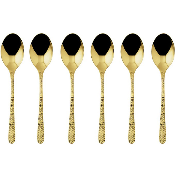 Набор ложек кофейных Venezia Gold, 6 шт