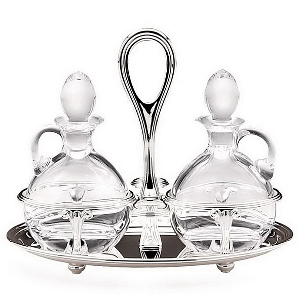 Набор емкостей на подносе для масла и уксуса English 22,5х14х19 см