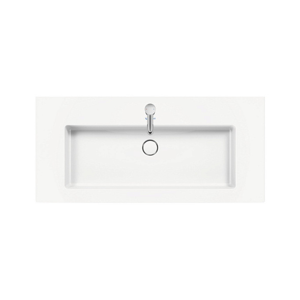 Тумба с раковиной Duravit White Tulip 105х49, с системой разделителей, серо-коричневая