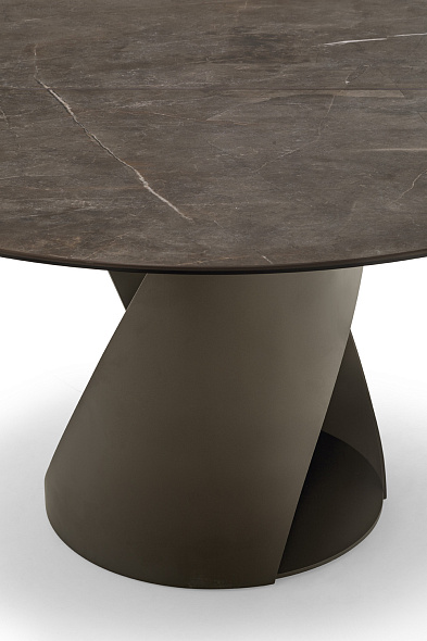 Стол Calligaris Cyclone 140(190)х140, Bronze