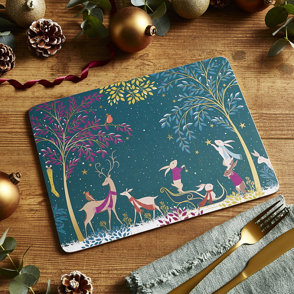 Набор подставок под тарелку Woodland Tales 30,5х23 см, 4 шт