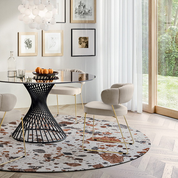 Стол Calligaris Vortex, 120х120, Smoke Grey