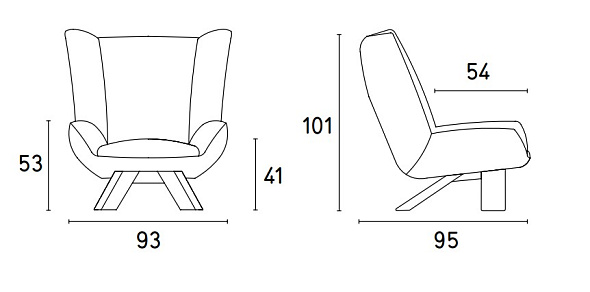 Кресло Calligaris Dalia CS3454