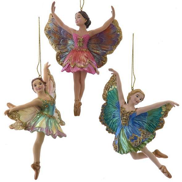 Елочная игрушка "Балерина" 13,3 см, в ассортименте