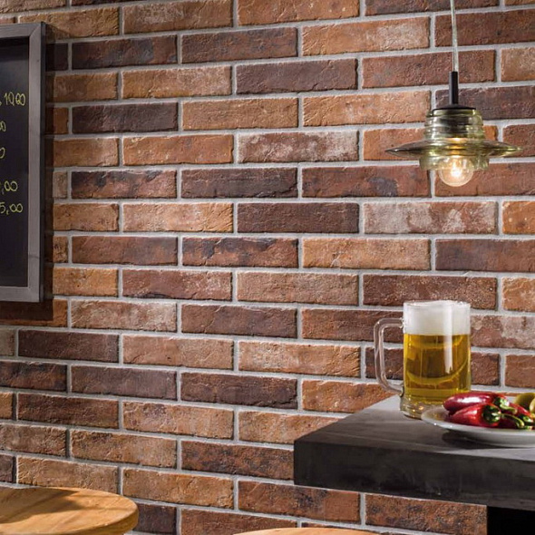 Керамогранит Rondine Tribeca 6х25, Old Red, 9,5 мм